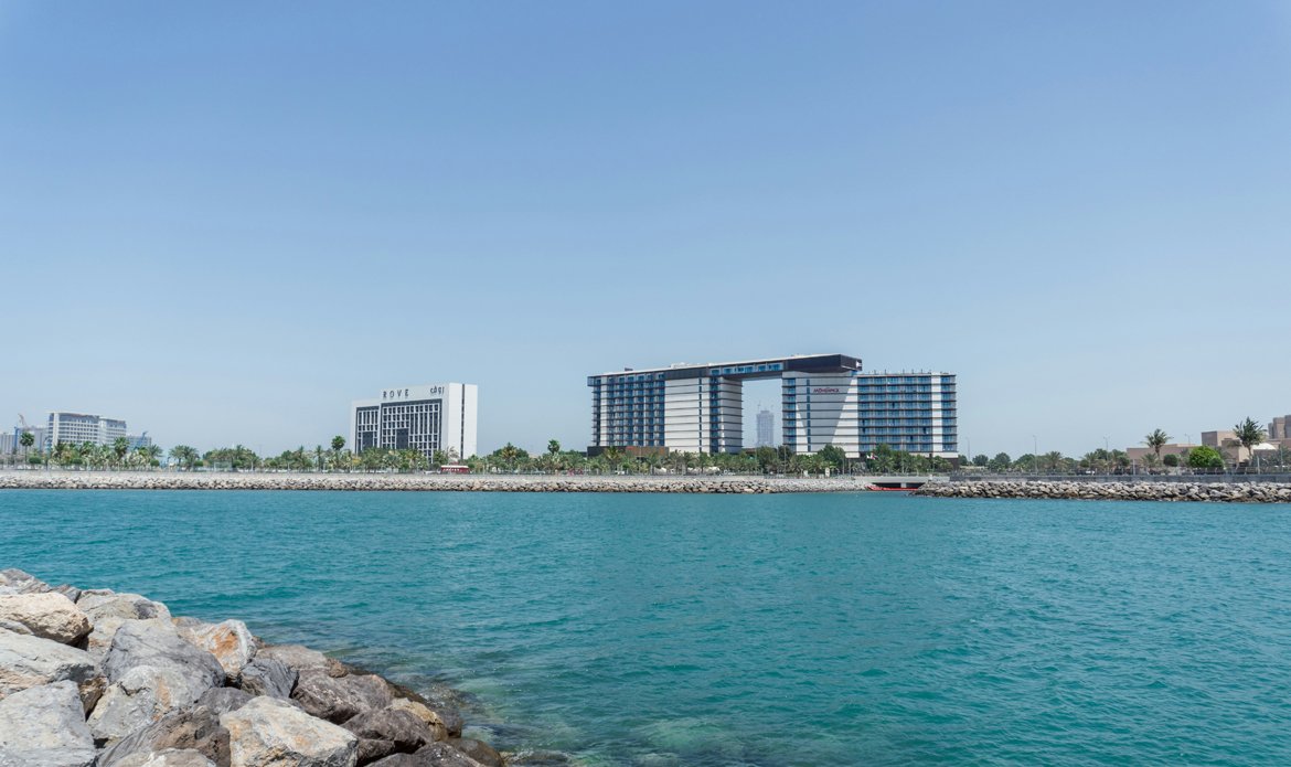 Scenic view of Marjan Beach in Ras Al Khaimah